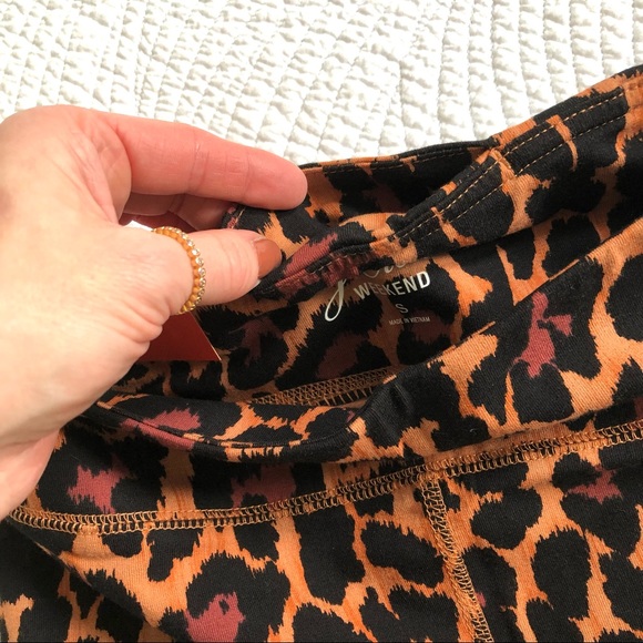 New J. CREW Weekend High-Rise Leopard Legging 7/8 Brown Orange Black AS045 Sz S - Picture 10 of 13